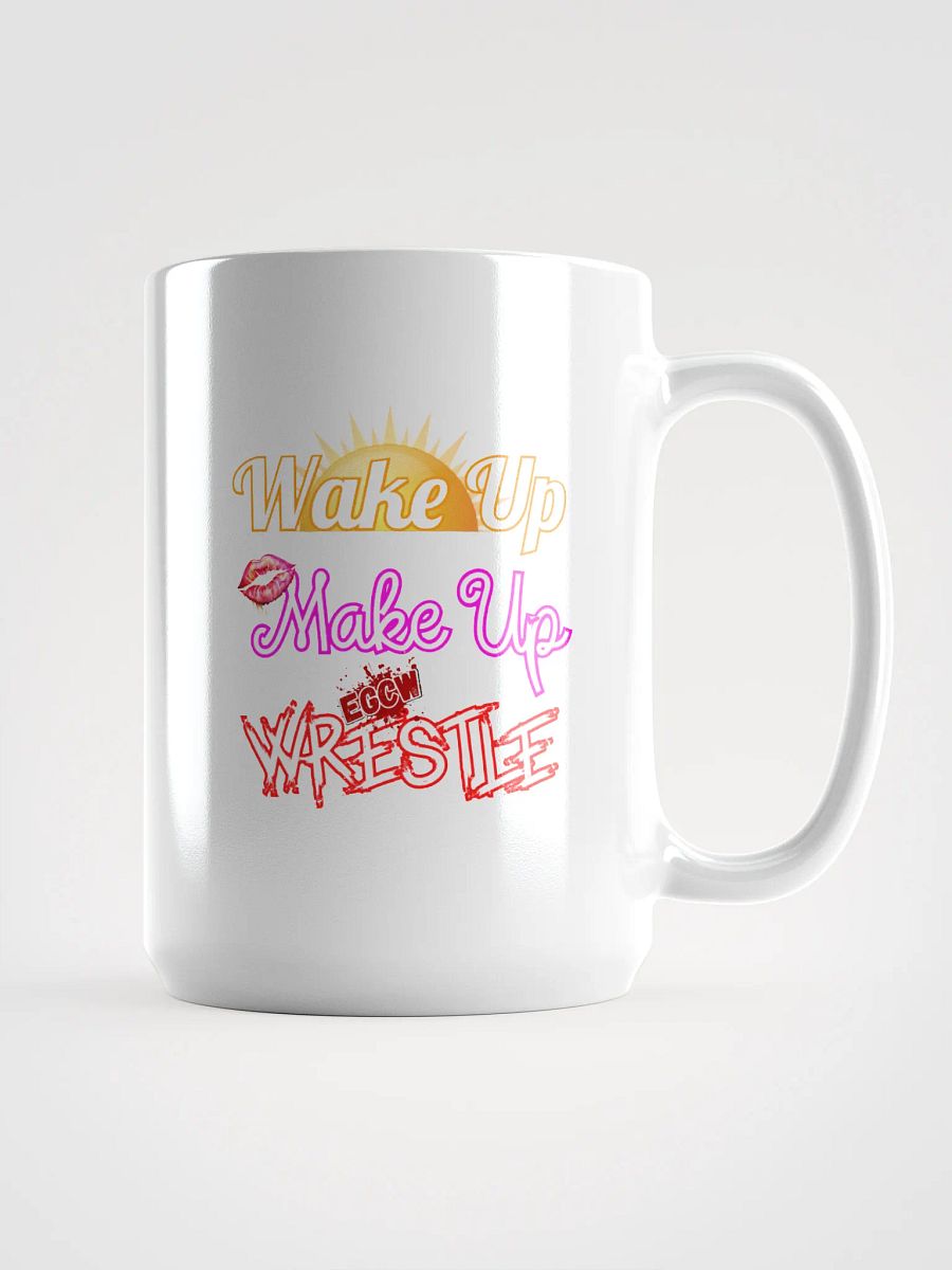 EGCW Wake Up, Make Up, Wrestle Mug product image (1)