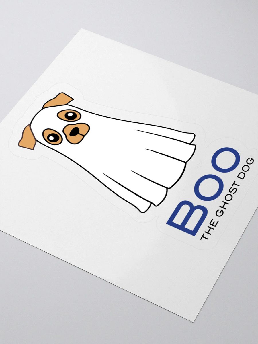 Boo The Ghost Dog Kiss Cut Stickers product image (7)