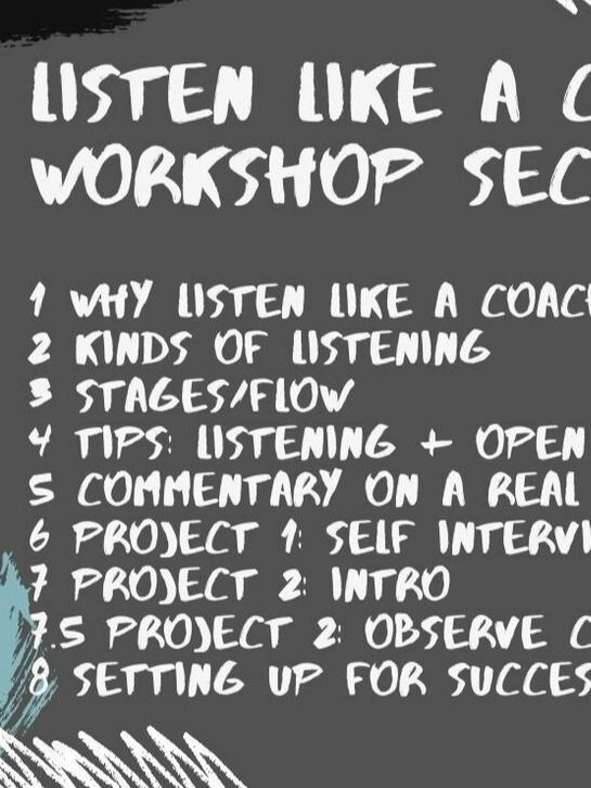 Listening Like a Coach (Video Workshop and PDF Materials) product image (3)