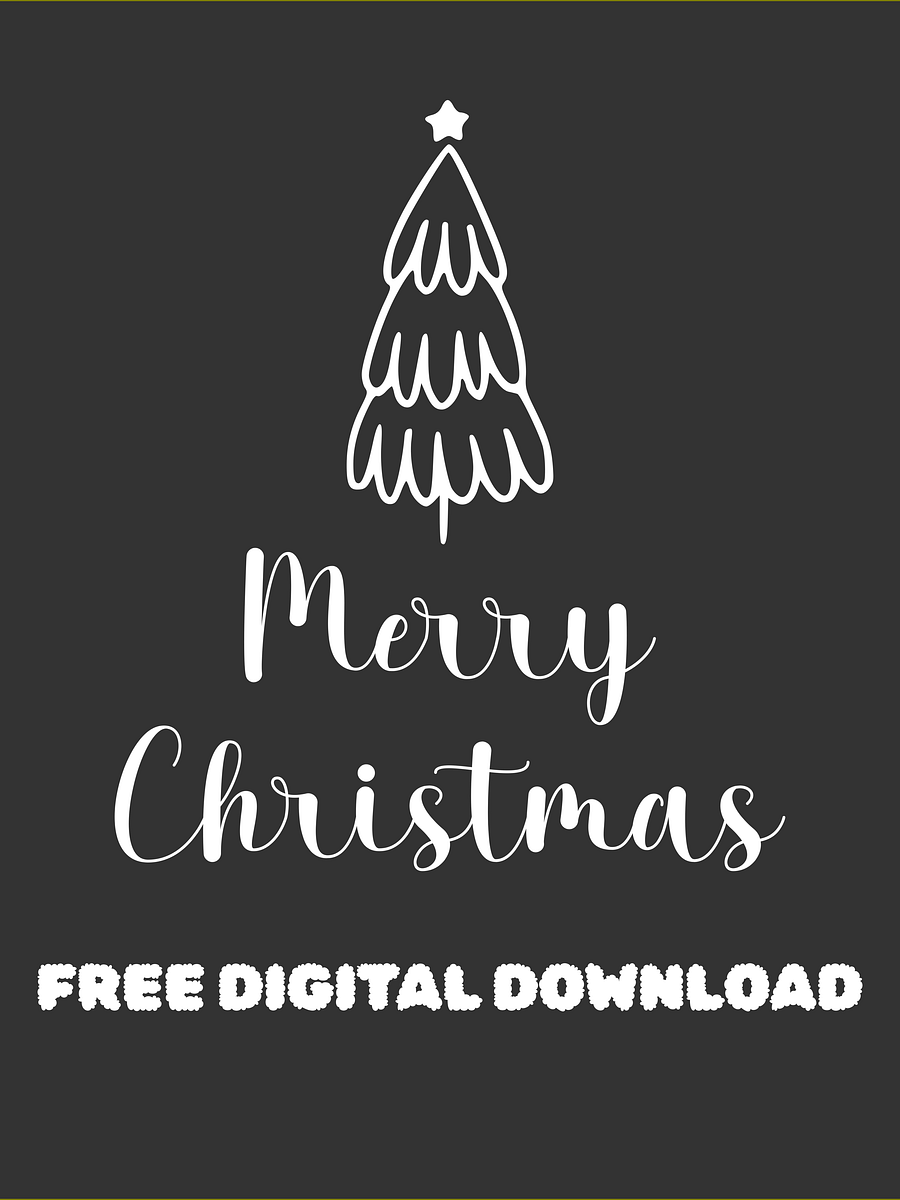 INSTANT DOWNLOAD /FREE DESIGN /Merry Christmas Tree /Fluffy Snow /2025 product image (1)