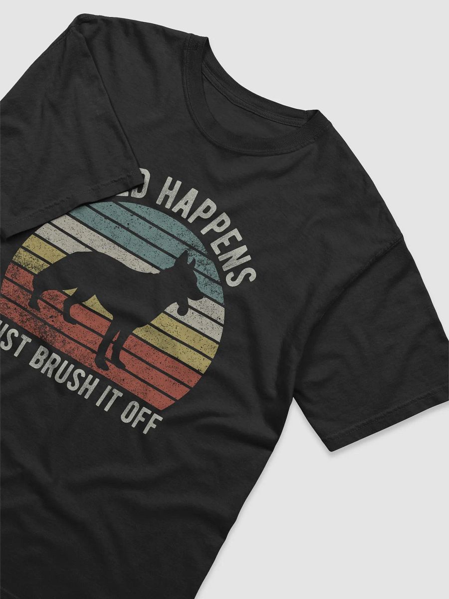 Shed Happens Tee | Funny German Shepherd T-Shirt for Dog Lovers | Retro Vintage Sunset Dog Lover T-Shirt product image (3)