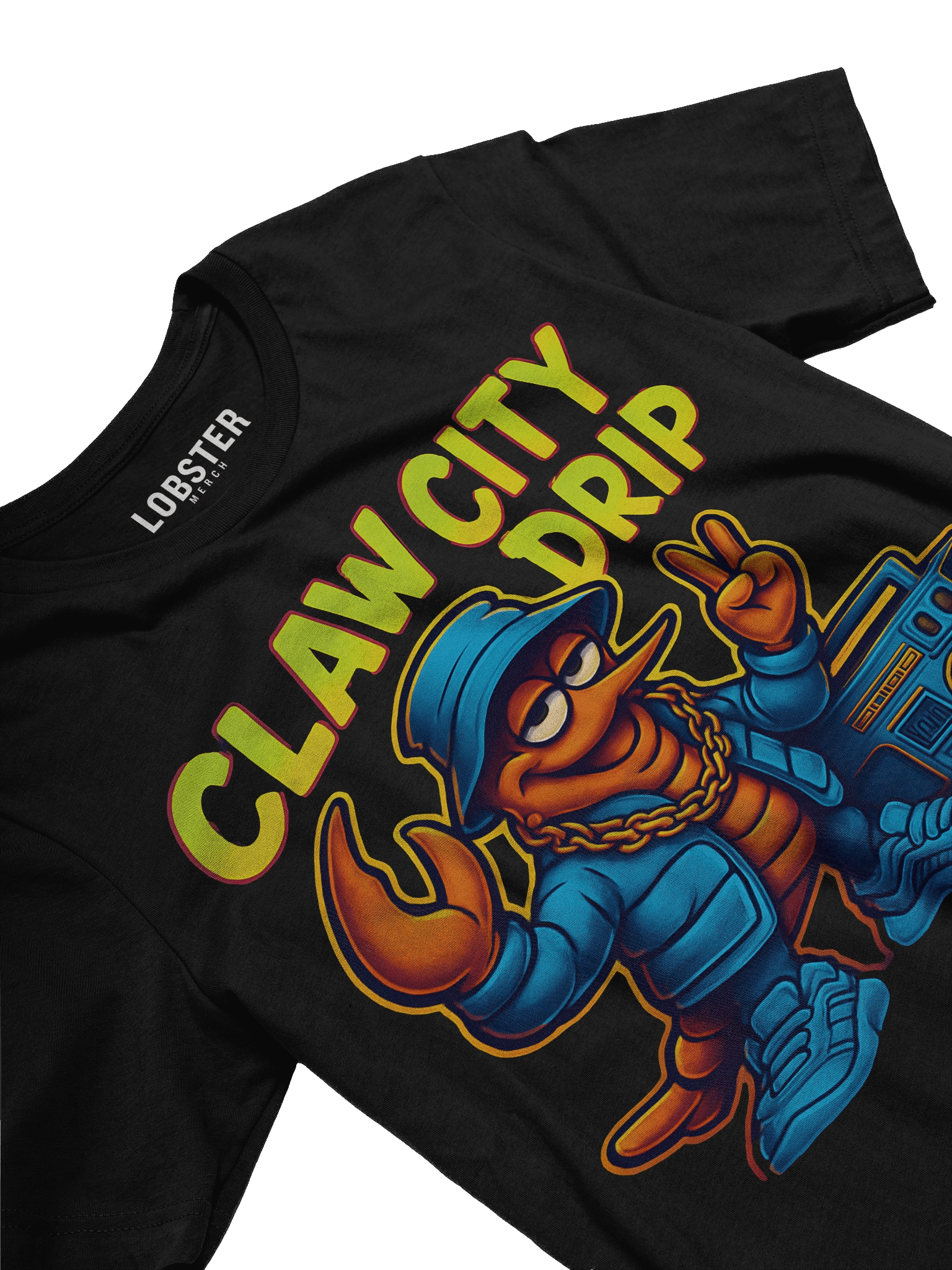 Claw City Drip T-Shirt | Streetwear Lobster Graphic Tee product image (3)