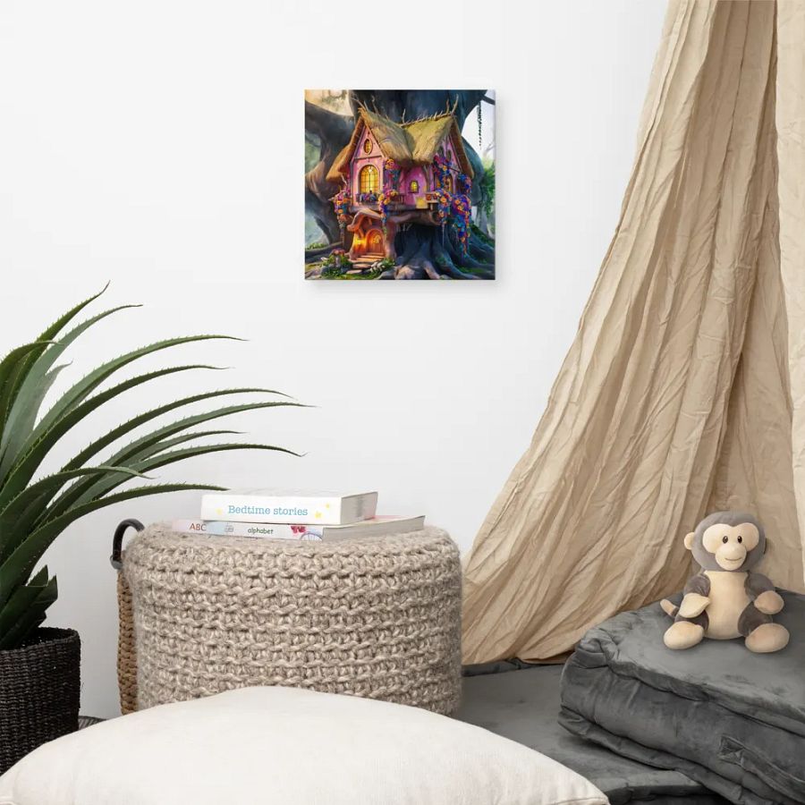 Watercolour Fairy House Art - v8 product image (7)