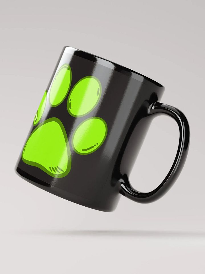 (Black) Light Green Paw Mug product image (3)
