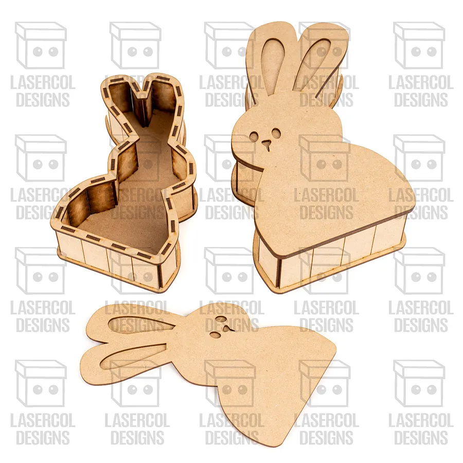 Easter Bunny Shaped Boxes Set 2 - Laser Cut Files product image (5)