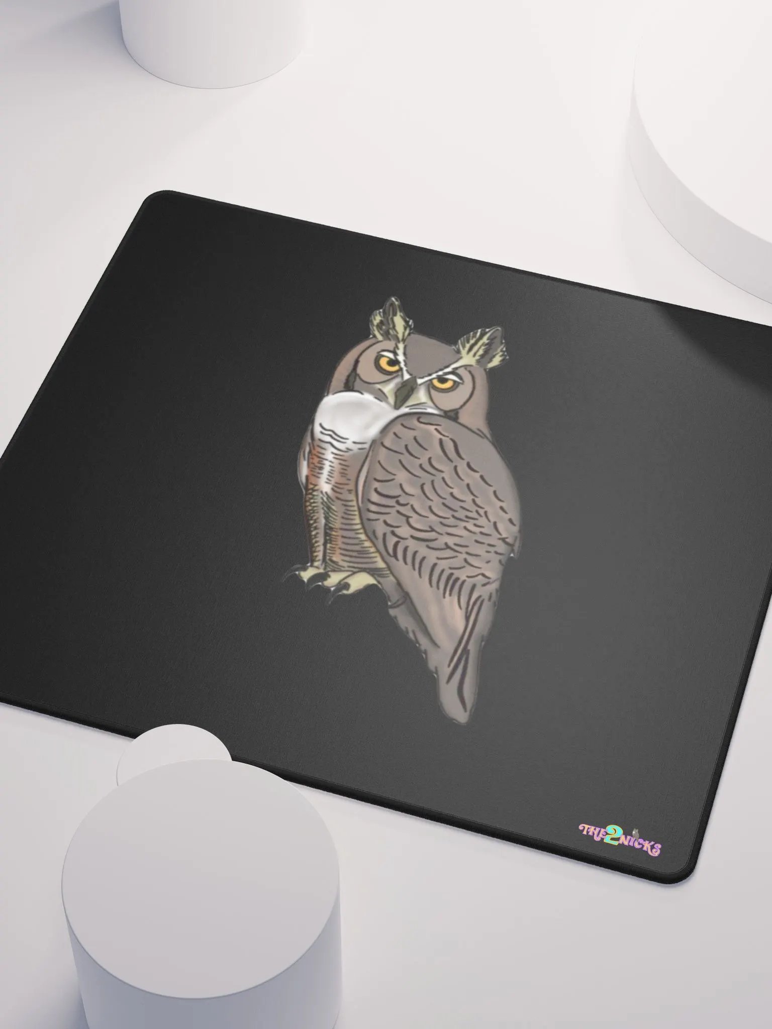 Owl Logo Gaming Mouse Pad (Black) product image (3)