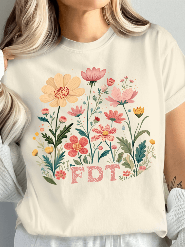 Floral FDT T-Shirt product image (1)