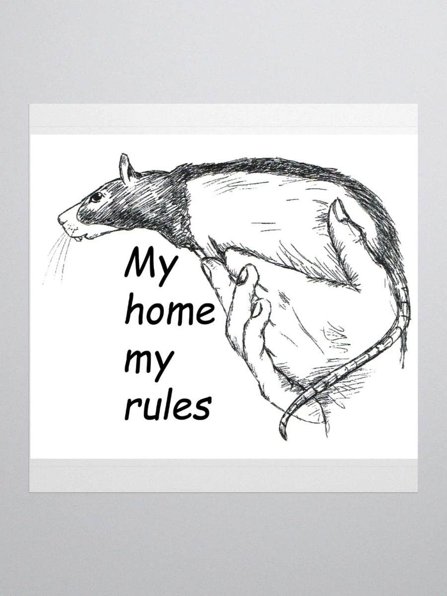 Rat home sticker product image (1)