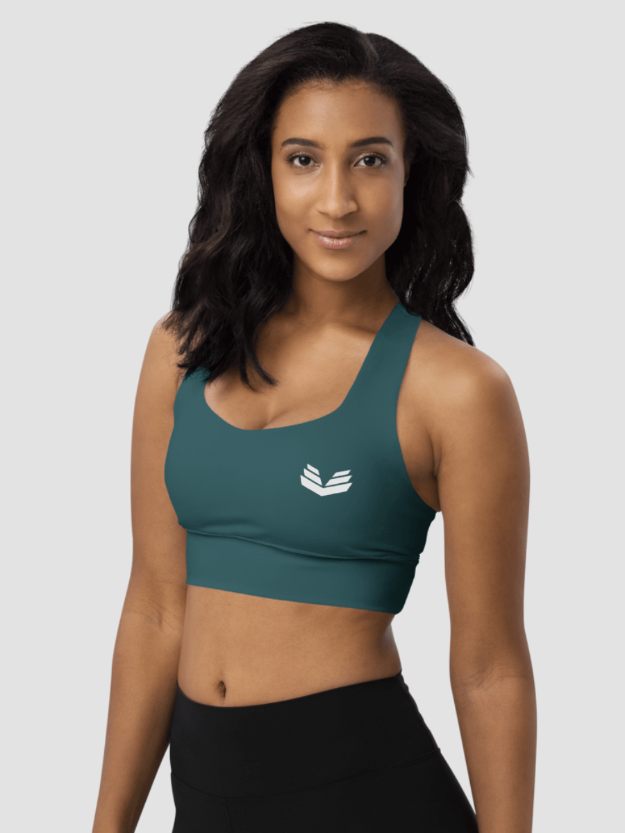 Longline Sports Bra - Deep Teal product image (3)