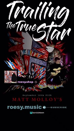 ‘Trailing the true star’ @mattmolloyspub September 18th 2025 follow on bandsintown for live updates / 🔗 in bio #independentar...