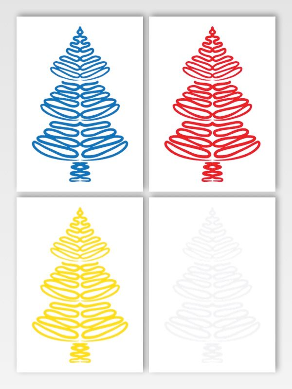 READY TO PRINT CHRISTMAS TREE VECTOR ART TO PRINT ON T-SHIRTS AND HOODIES product image (2)
