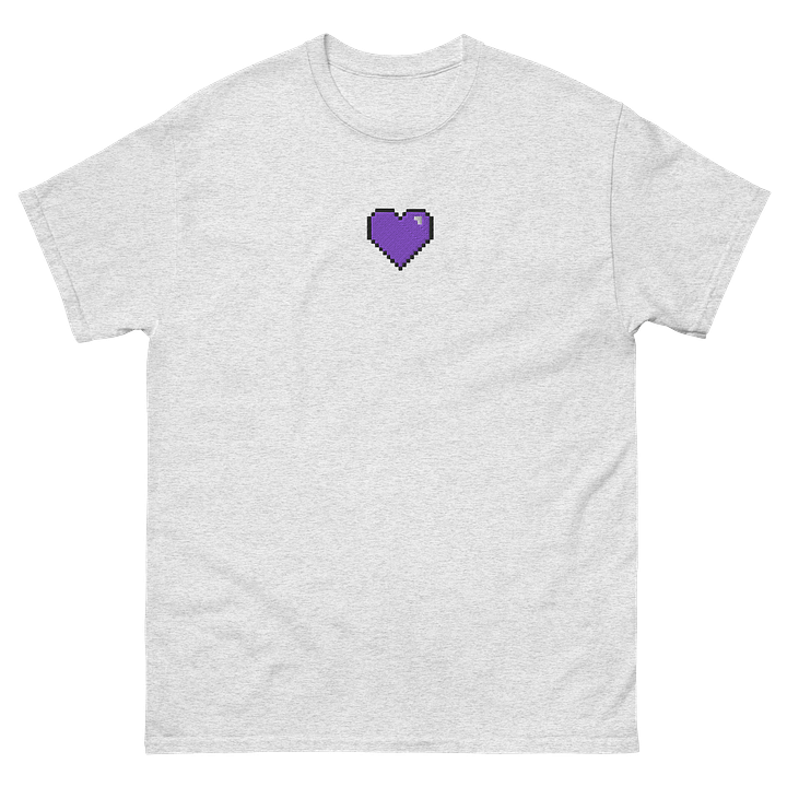 HollyRex Pixel Heart Embroidered Cotton Tee product image (1)