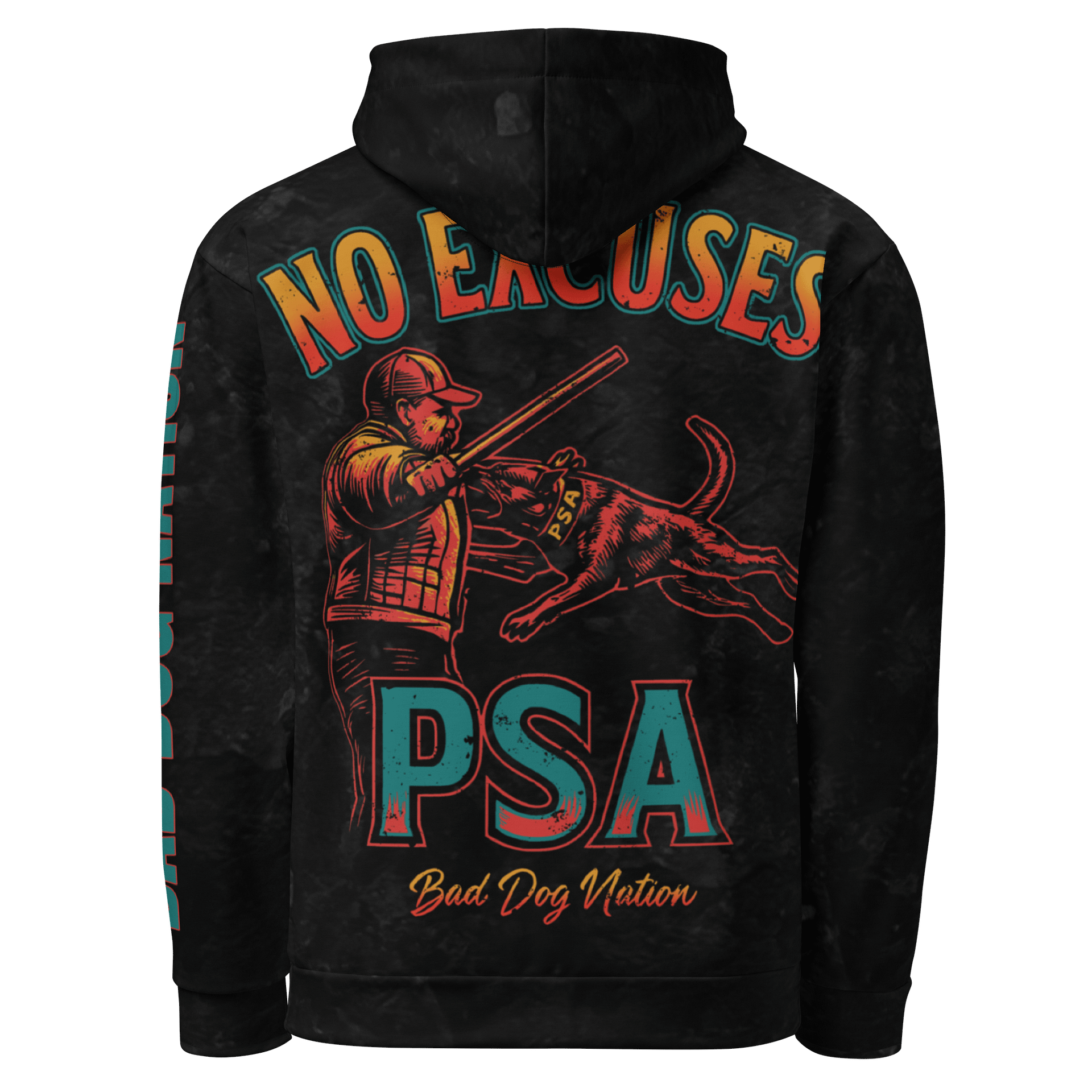 PSA No Excuses Dark - Premium Adult Unisex All Over Print Hoodie product image (1)
