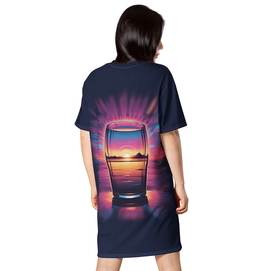 Beer Sunset All Over Print T-shirt Dress product image (4)
