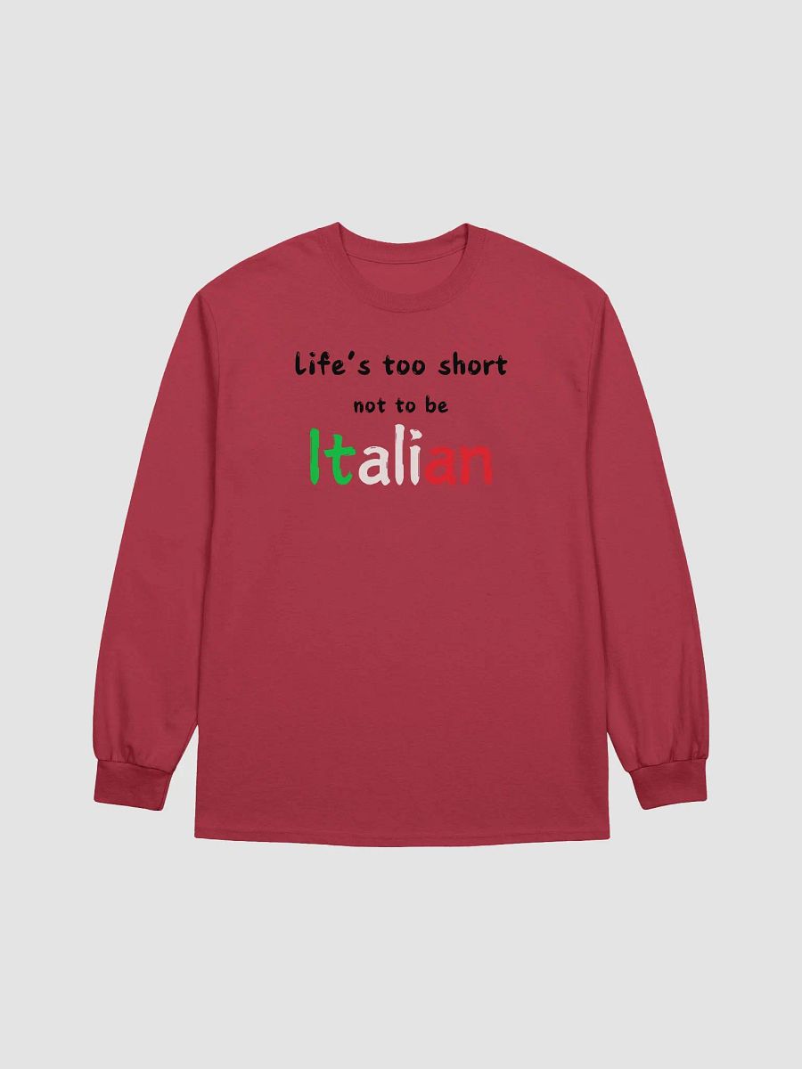 Italian Flag Long Sleeve Tee product image (3)