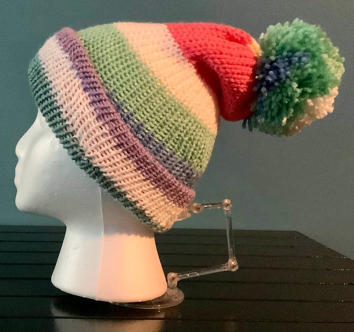 Girls Stripes Beanie hat product image (2)