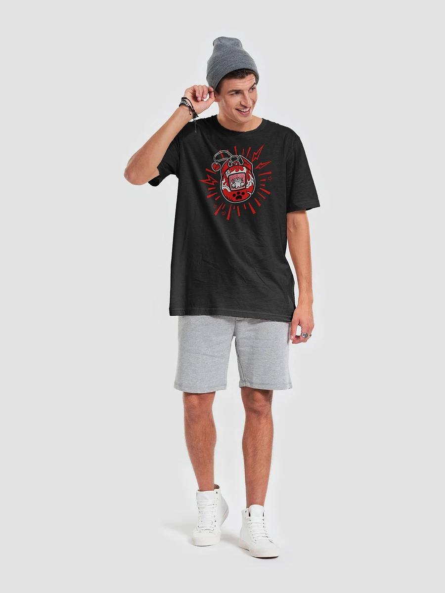 Heartbreaker Virtual Meow // T-Shirt - Black and Red - Dark Mode product image (6)