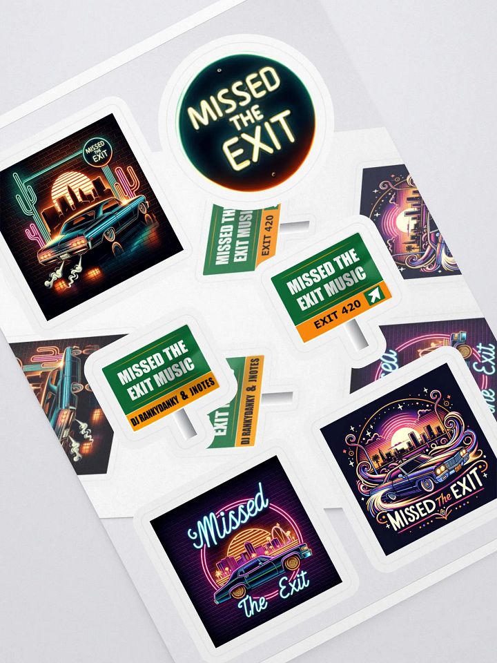 Neon City Escape Sticker Sheet product image (1)