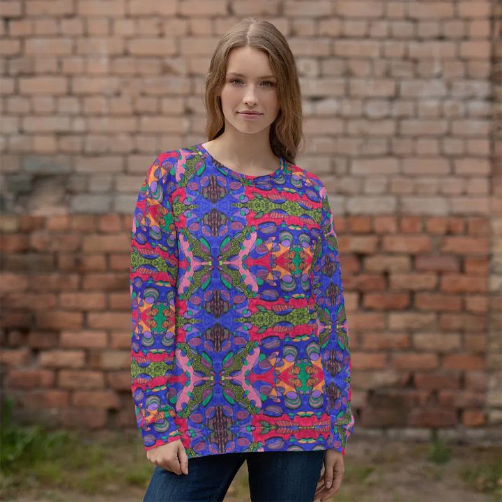 Abstract Bold Neurographic Art Unisex Sweatshirt product image (2)