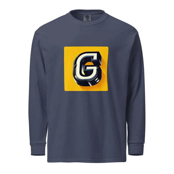3D Perspective 'G' Graphic Long Sleeve Shirt | AI Design initial G product image (1)