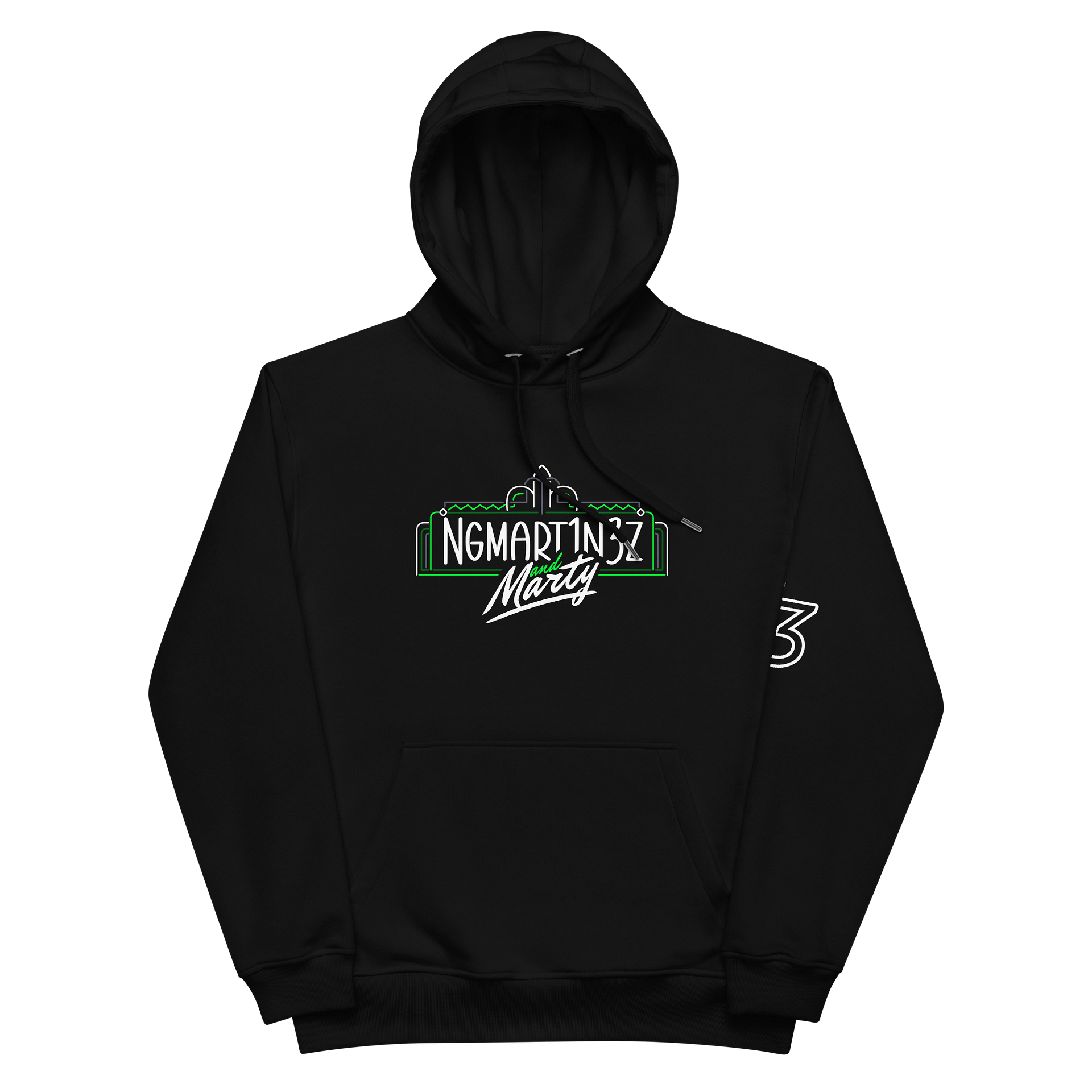 Retro Green NGM & Marty Hoodie product image (1)