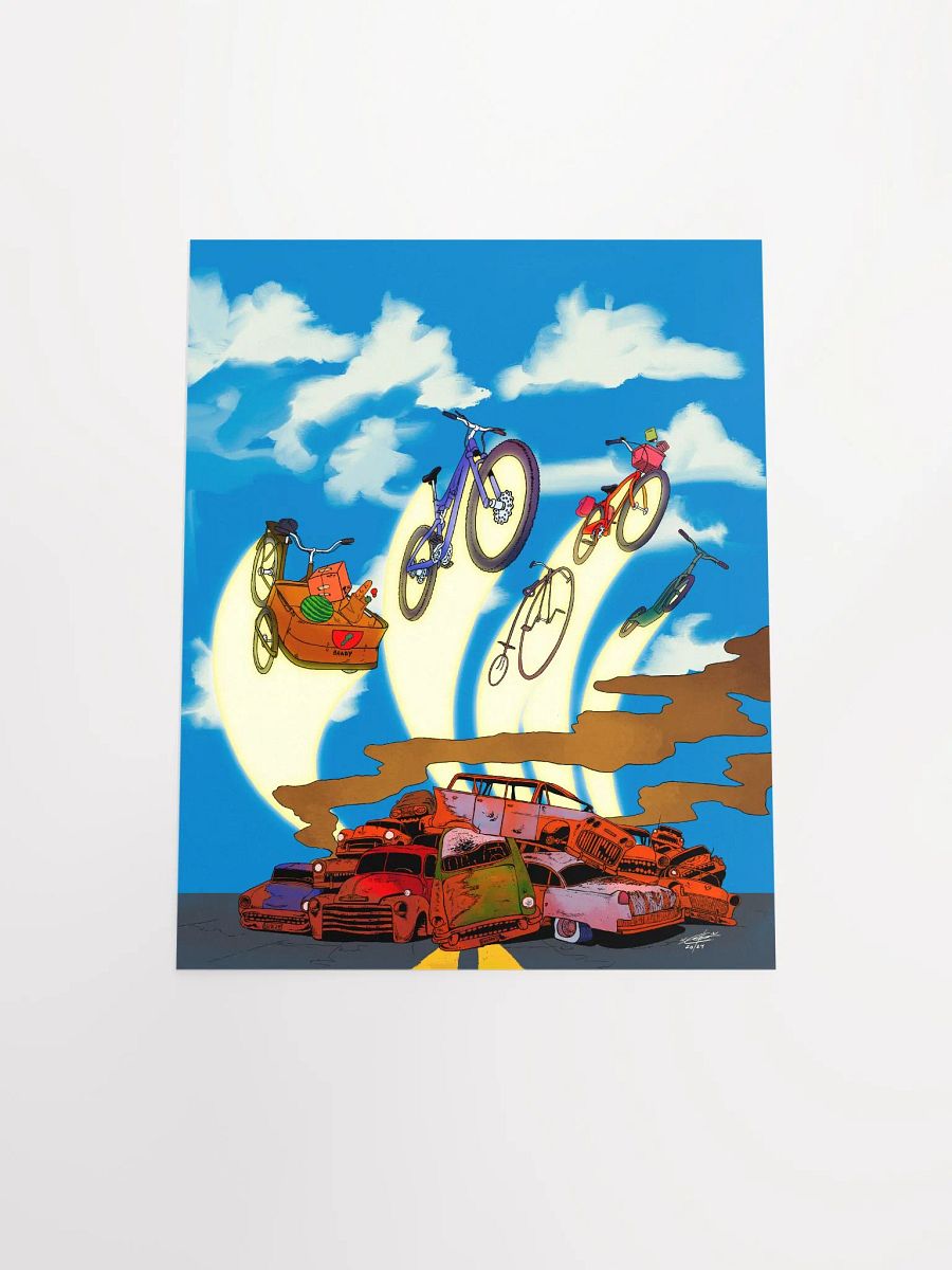 BICYCLES & THE EVOLUTION OF MOBILITY POSTER - NO TEXT product image (4)