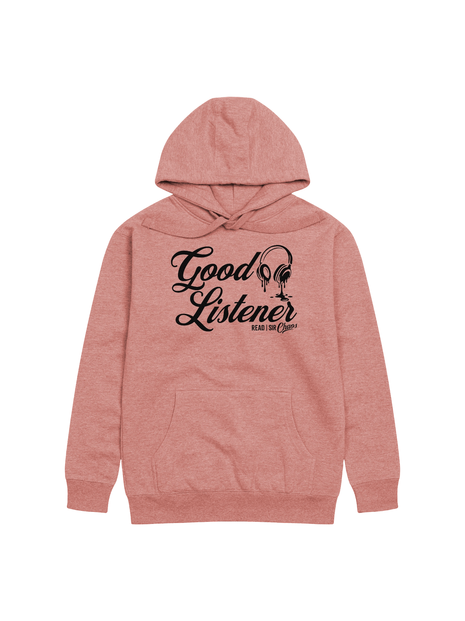 Good Listener Hoodie Black Text product image (1)