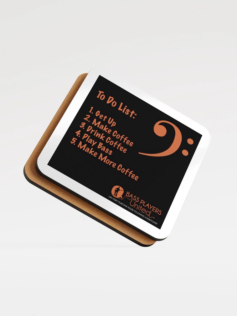 To Do List - Glossed Cork Coaster product image (5)