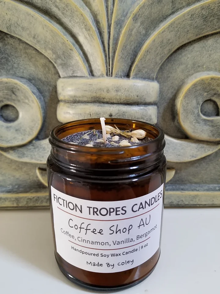 Coffee Shop AU Candle (Fiction Tropes Candles) product image (1)