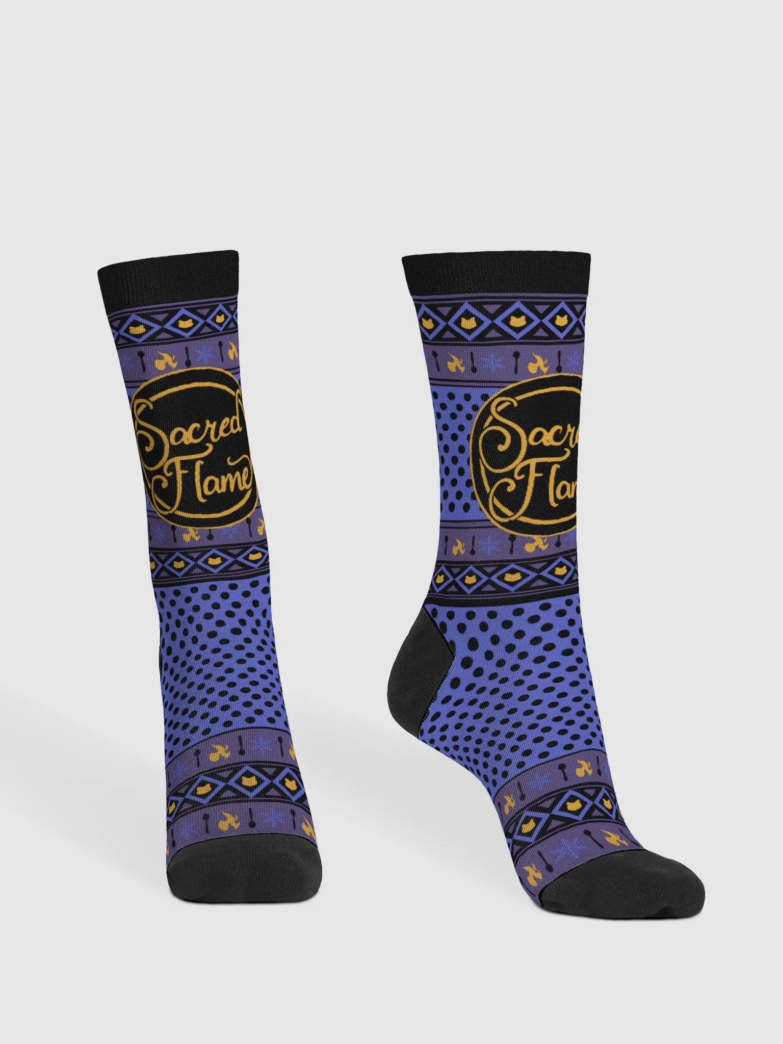 Sacred Flame Ugly Sweater Socks product image (1)