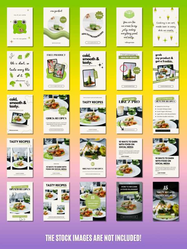 MRR/PLR Baking Pinterest Templates product image (2)