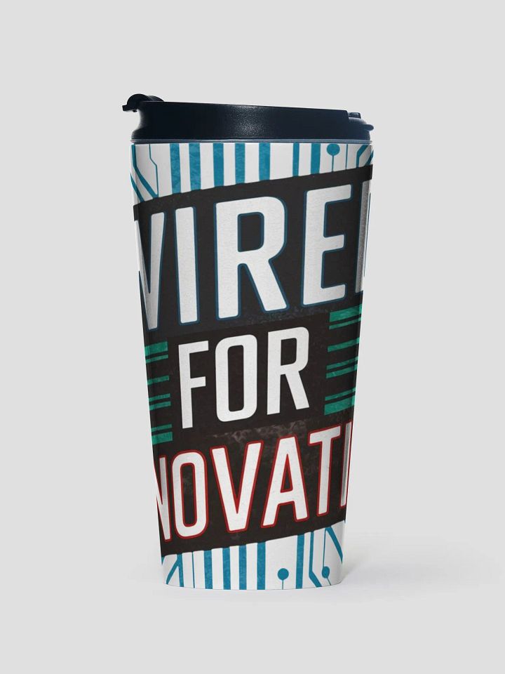 Wired For Innovation Code Design Travel Mug for Tech Geeks product image (1)