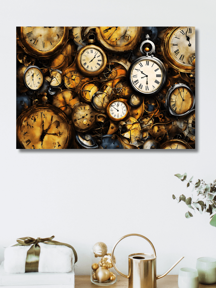 Time Confusion-14 | Canvas Artistic Wall Painting product image (2)