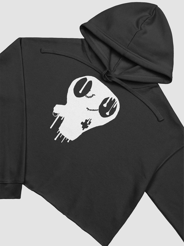 Phantom White Hooded Crop Top product image (2)