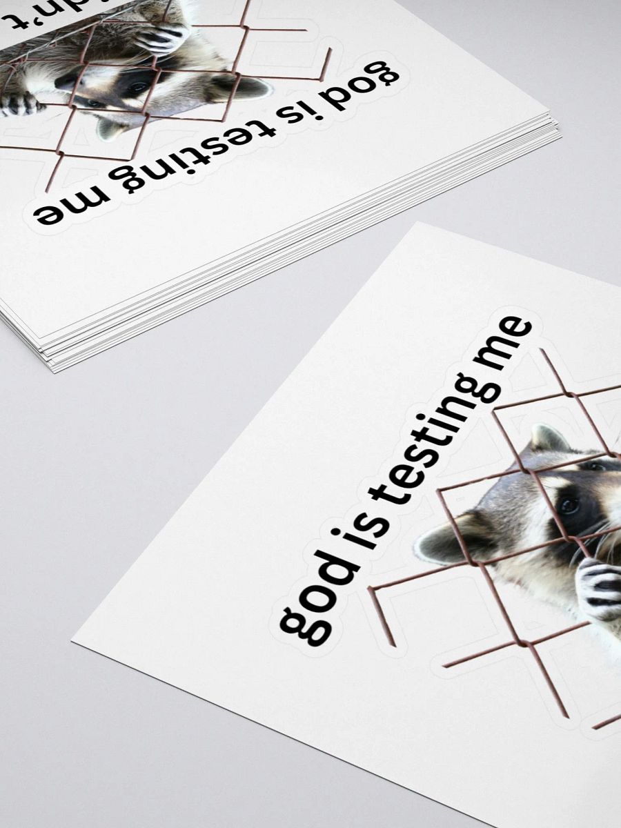 God is Testing Me Sticker product image (4)