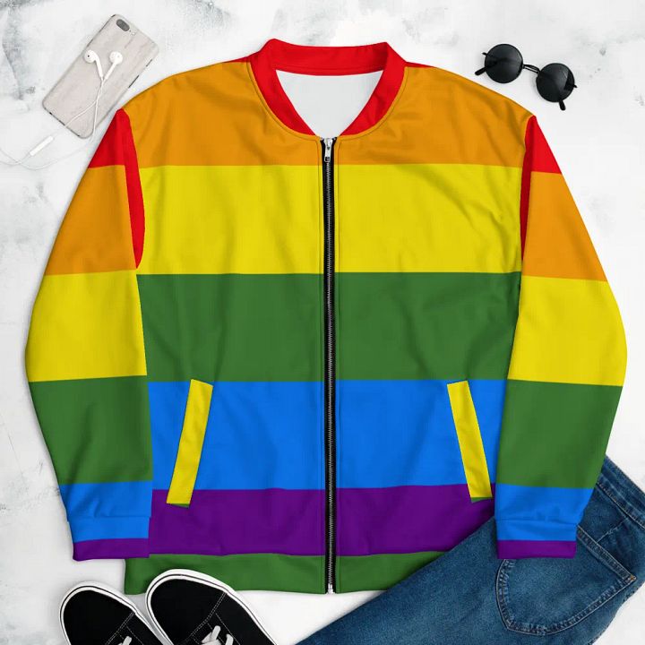 All-Over Print Bomber Jacket - Pride product image (2)