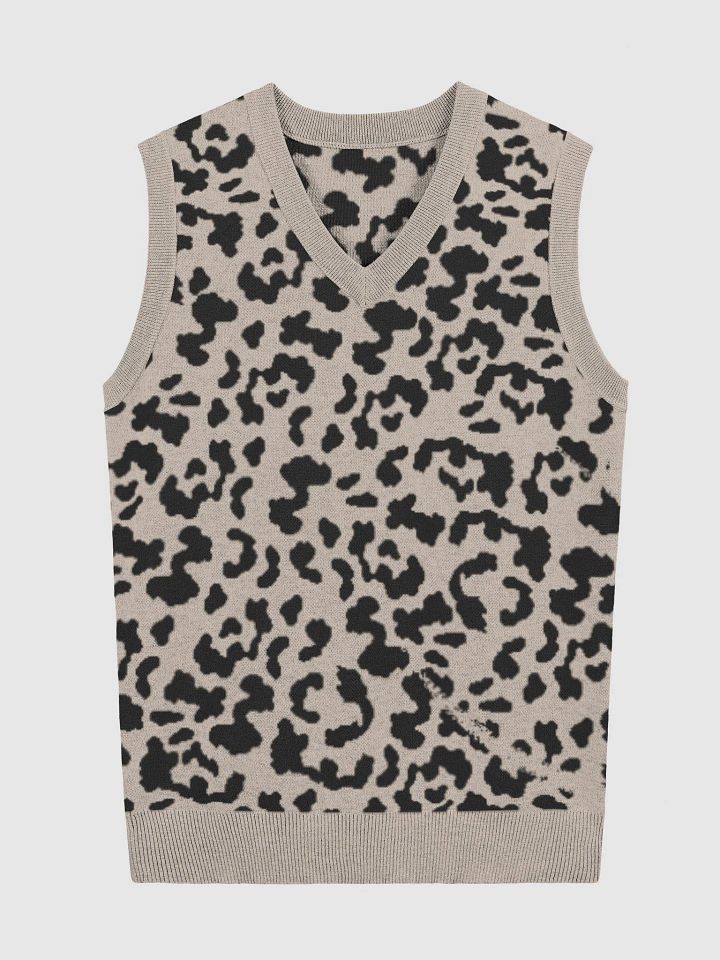 BlackKittenTech V-Neck Leopard Vest product image (2)