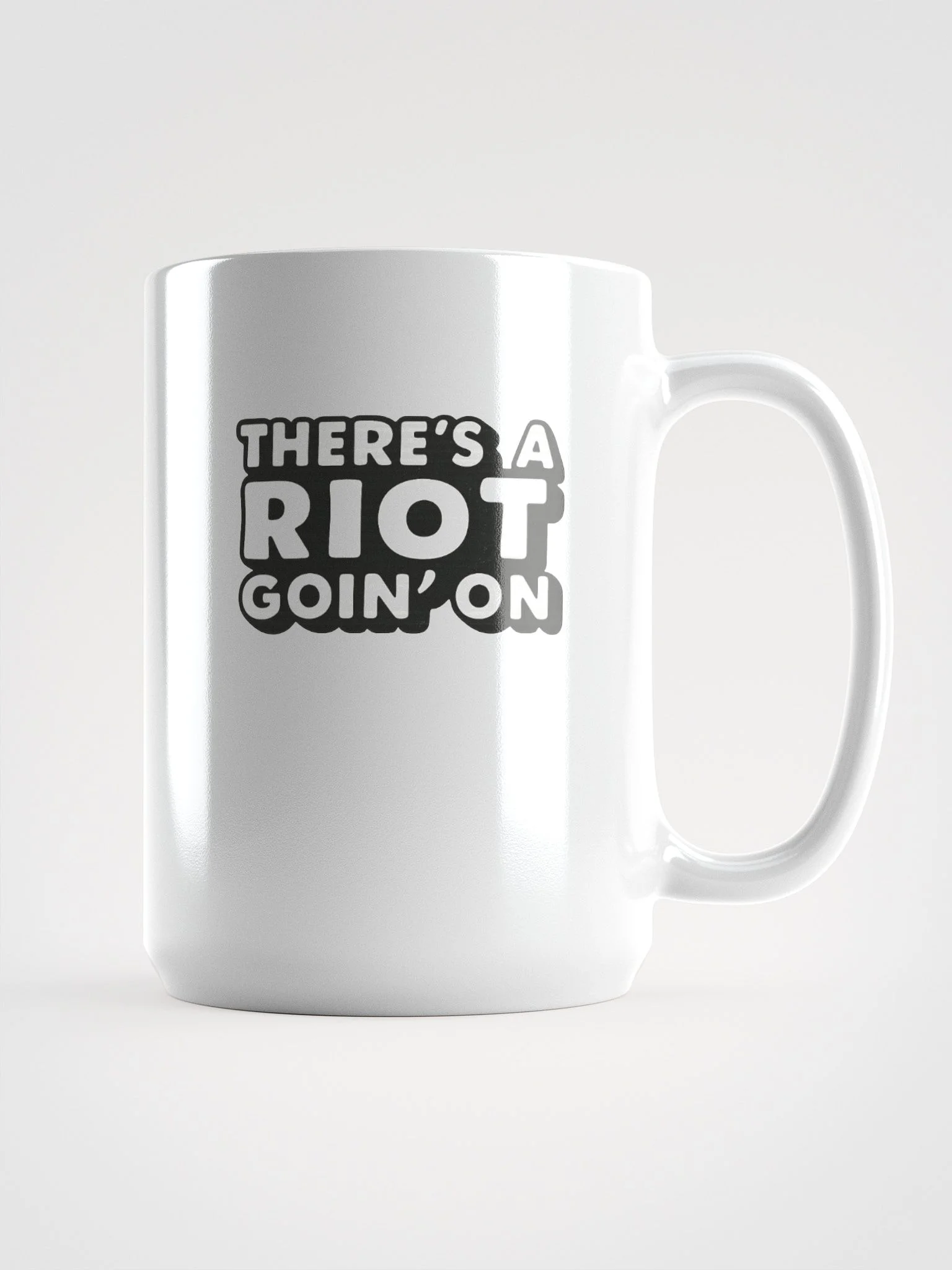 TERE’S A RIOT GOIN’ON – Black & White Typography product image (2)