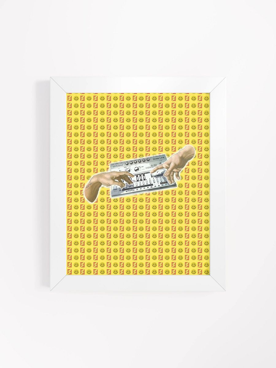 The creation of Roland TB 303, by Frank Fonik, Techno EDM Framed High Quality Matte Poster product image (4)