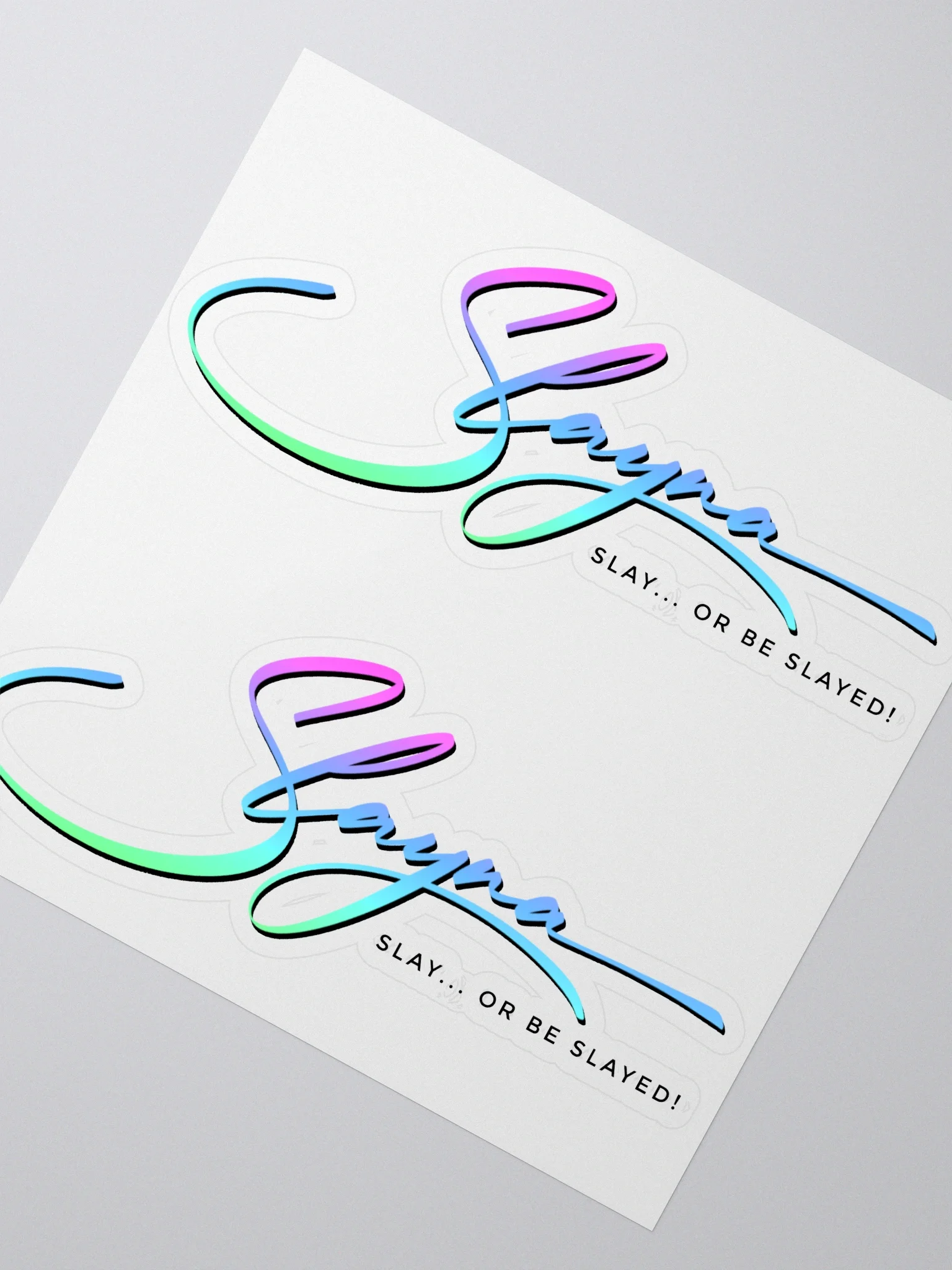 (2) SLAYNA Ombre Cutout Sticker product image (2)