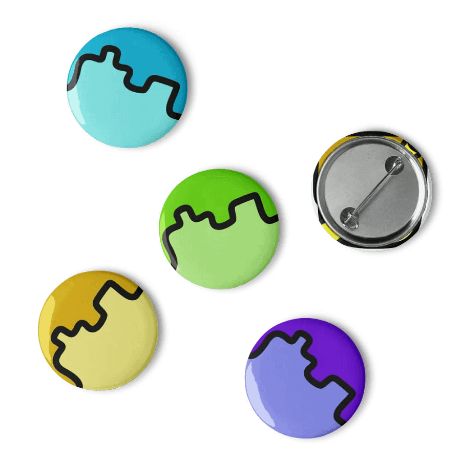 UnderMyCap's Coloured Pins Set Of Five product image (5)
