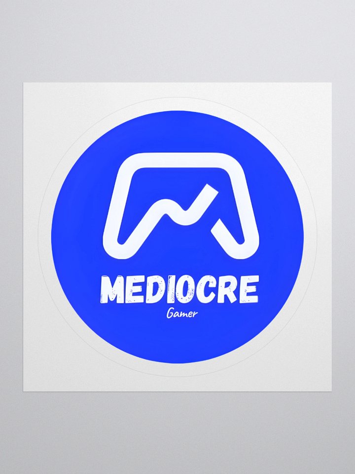 Mediocre Gamer Circle Logo Stickers product image (3)