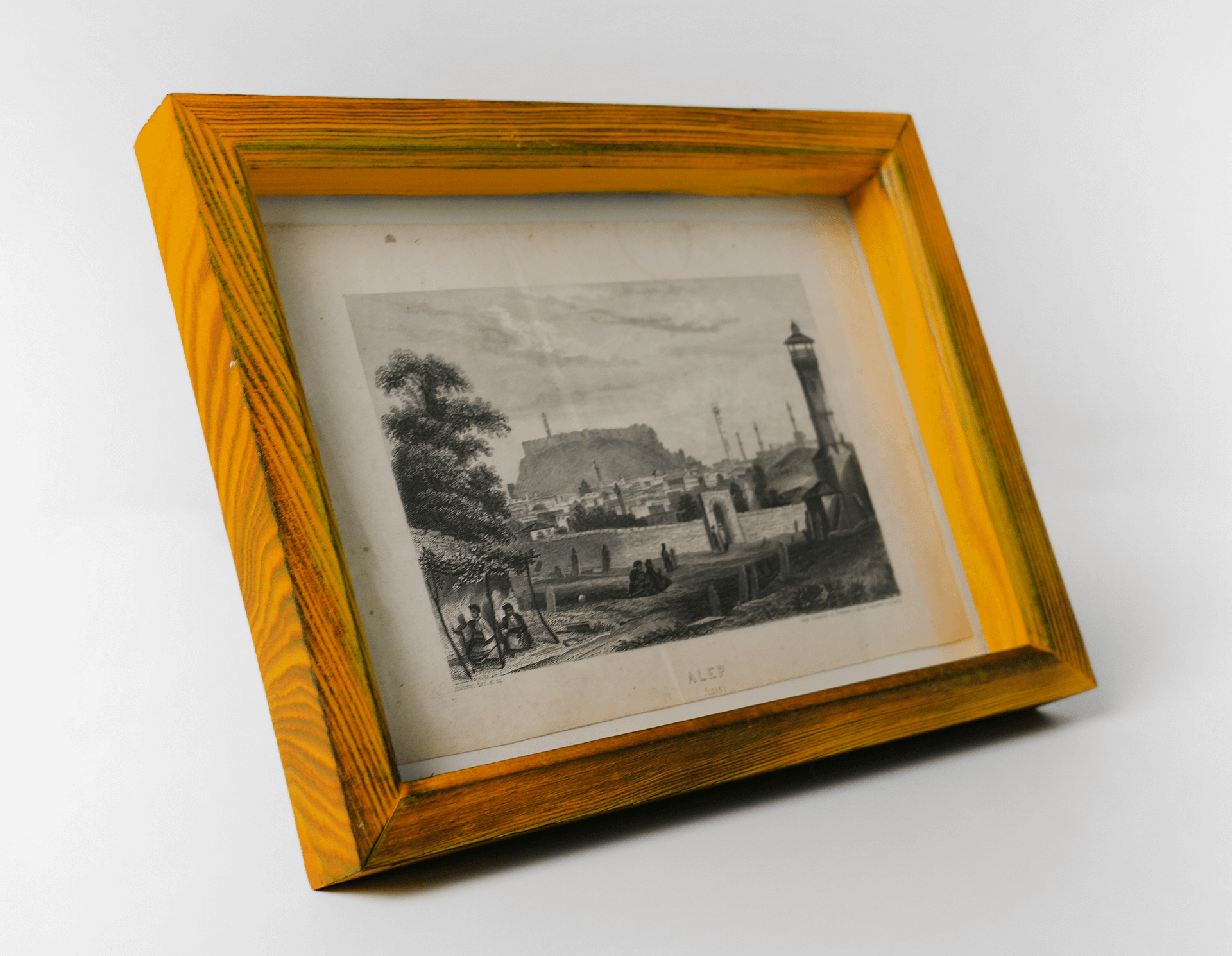 لوحة رسم قديمة لمدينة حلب منظر عام product image (2)