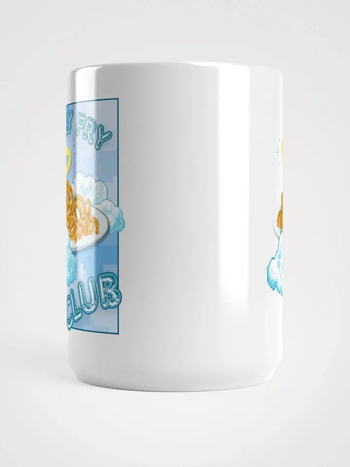 CURLY FRY CLUB white glossy mug product image (2)