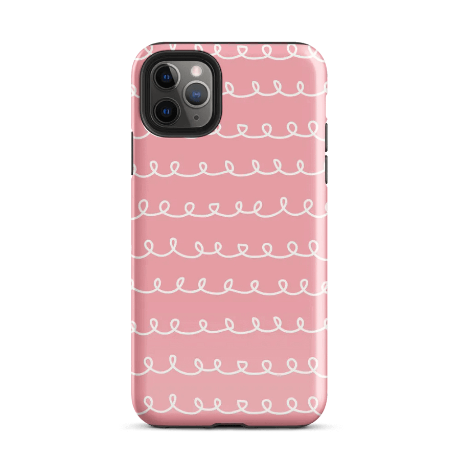 Whimsical Pink Squiggle iPhone® Tough Case product image (2)