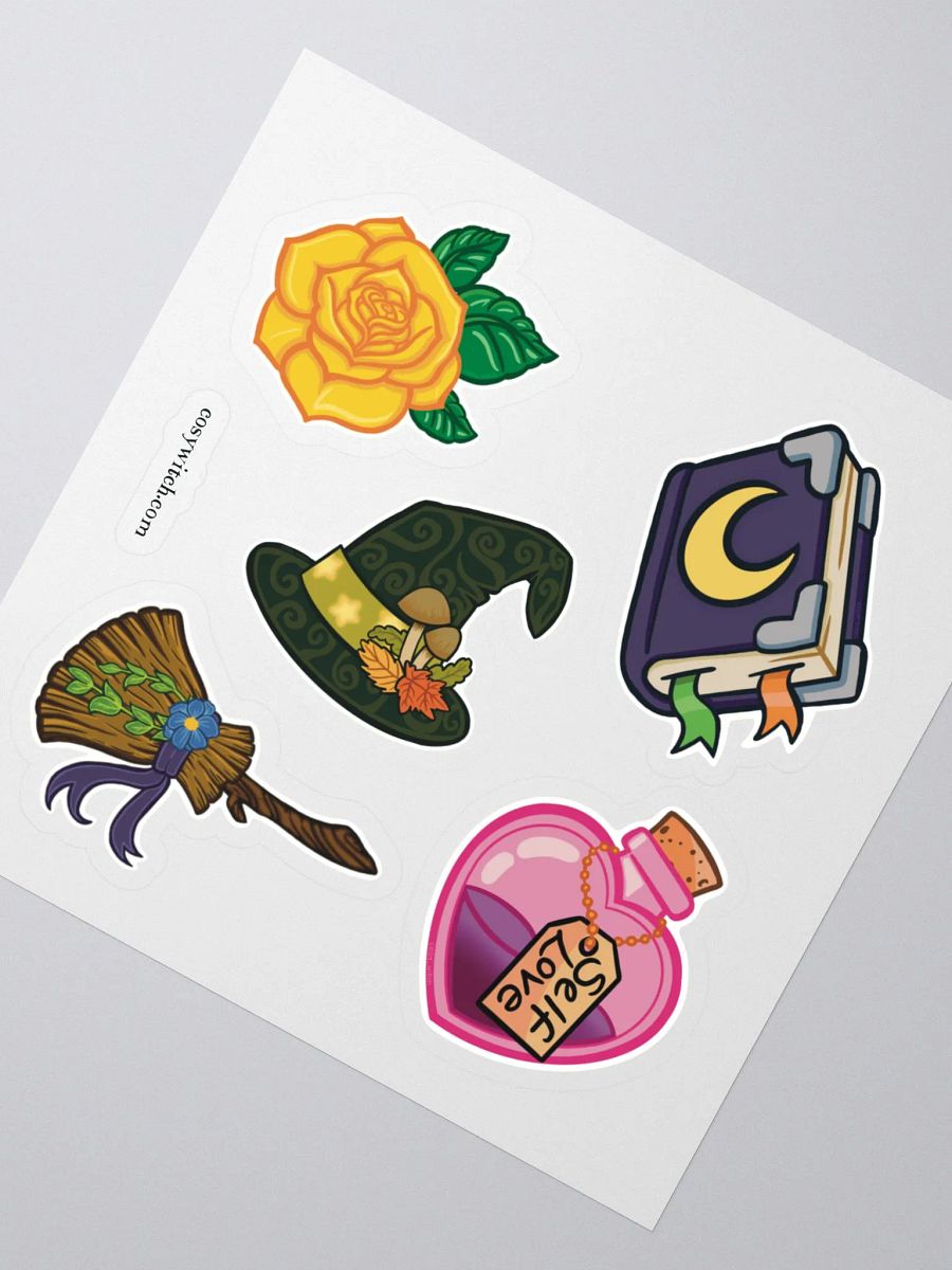 Cosy Witch Kit Sticker Sheet - 5" x 5" product image (2)