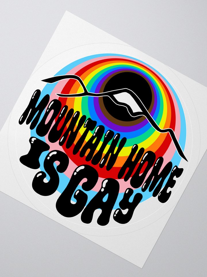 "MOUNTAIN HOME IS GAY" city sticker product image (6)