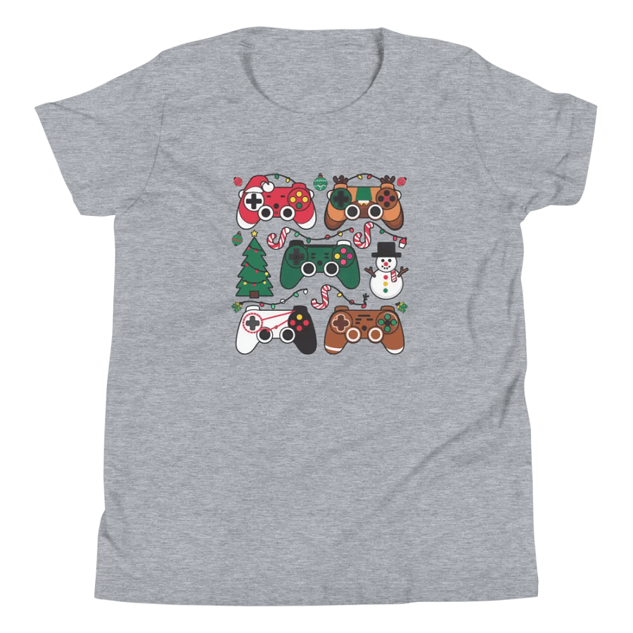 Festive Gaming Controllers Youth T-Shirt product image (50)