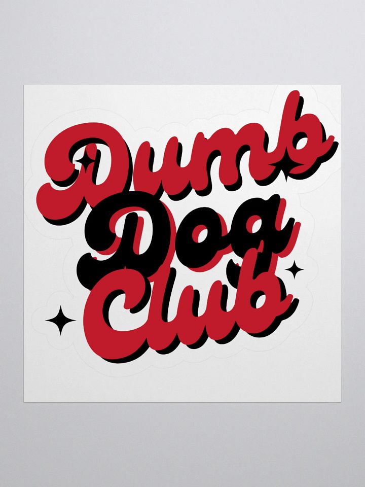 Dumb Dog Club Kiss Cut Stickers product image (3)