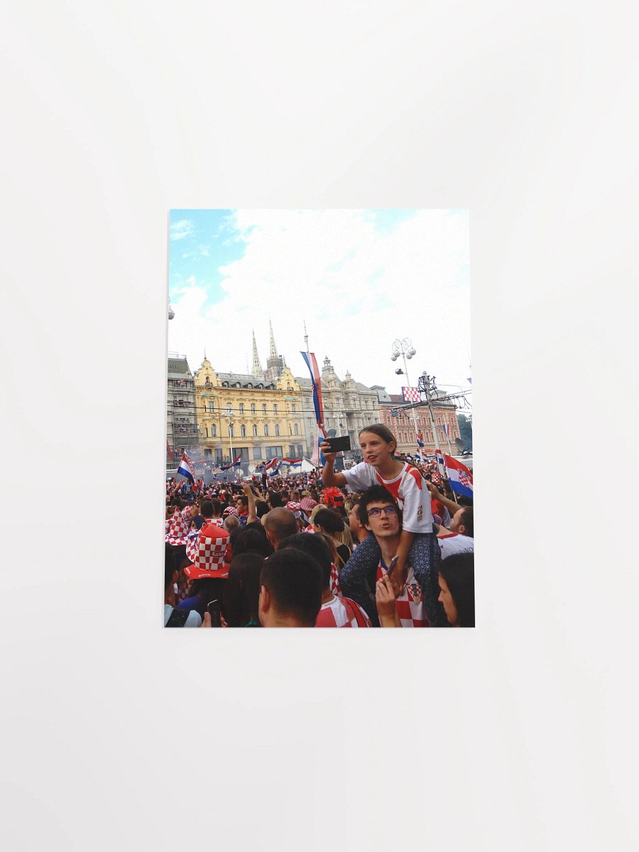 Zagreb - Ban Jelacic Square - World Cup celebration, 2018 - print/poster product image (26)